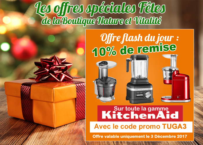 offre spéciale fêtes : 10 % de remise sur la gamme KitchenAid 