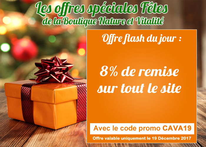 offre spéciale fêtes : 8 % sur tout le site