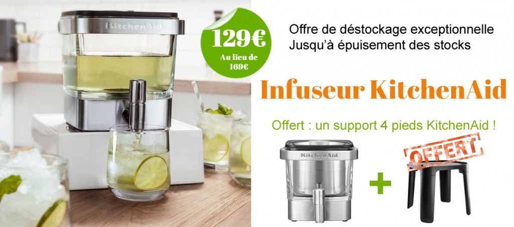 offre de déstockage : 40 euros de réduction sur l'infuseur KitchenAid! 