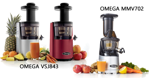 La différence entre extracteur de jus Omega VSJ843 et MMV702