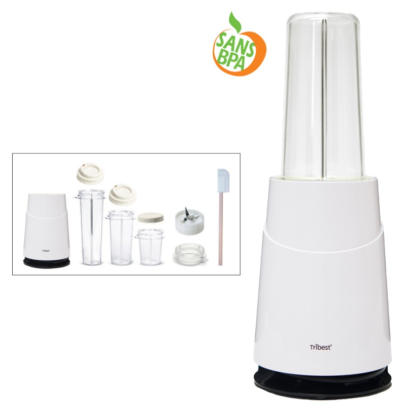Test : blender Tribest PB430 - performance et style blanc Test : blender Tribest PB430 - performance et style blanc